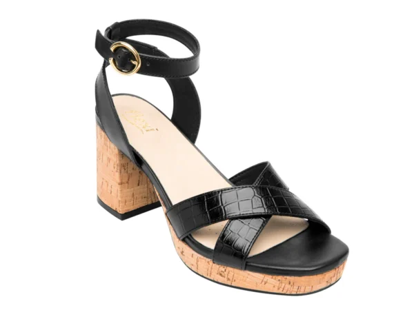 Sandalia De Tacón Flexi para Mujer Estilo 123001 Negro - Image 2