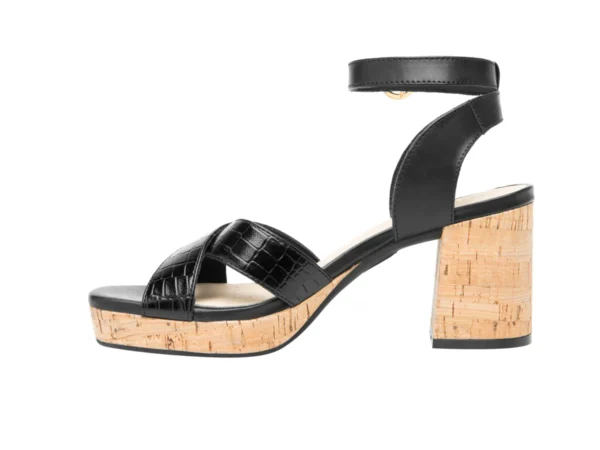 Sandalia De Tacón Flexi para Mujer Estilo 123001 Negro - Image 3