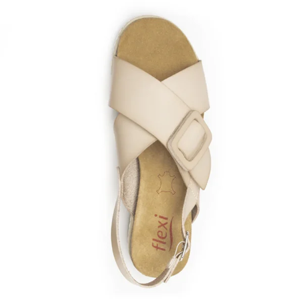 Sandalia Flexi Para Mujer Estilo 129501 Hueso - Image 3