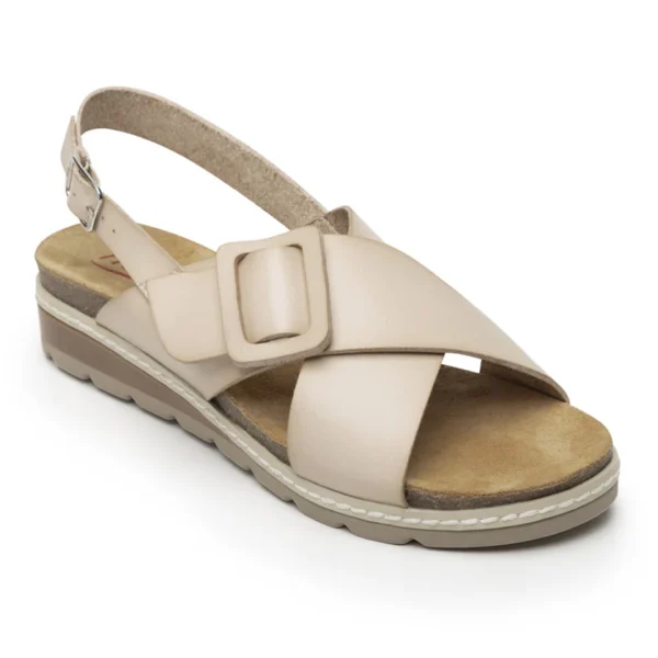 Sandalia Flexi Para Mujer Estilo 129501 Hueso - Image 2