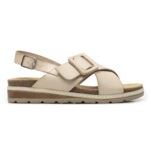 Sandalia Flexi Para Mujer Estilo 129501 Hueso