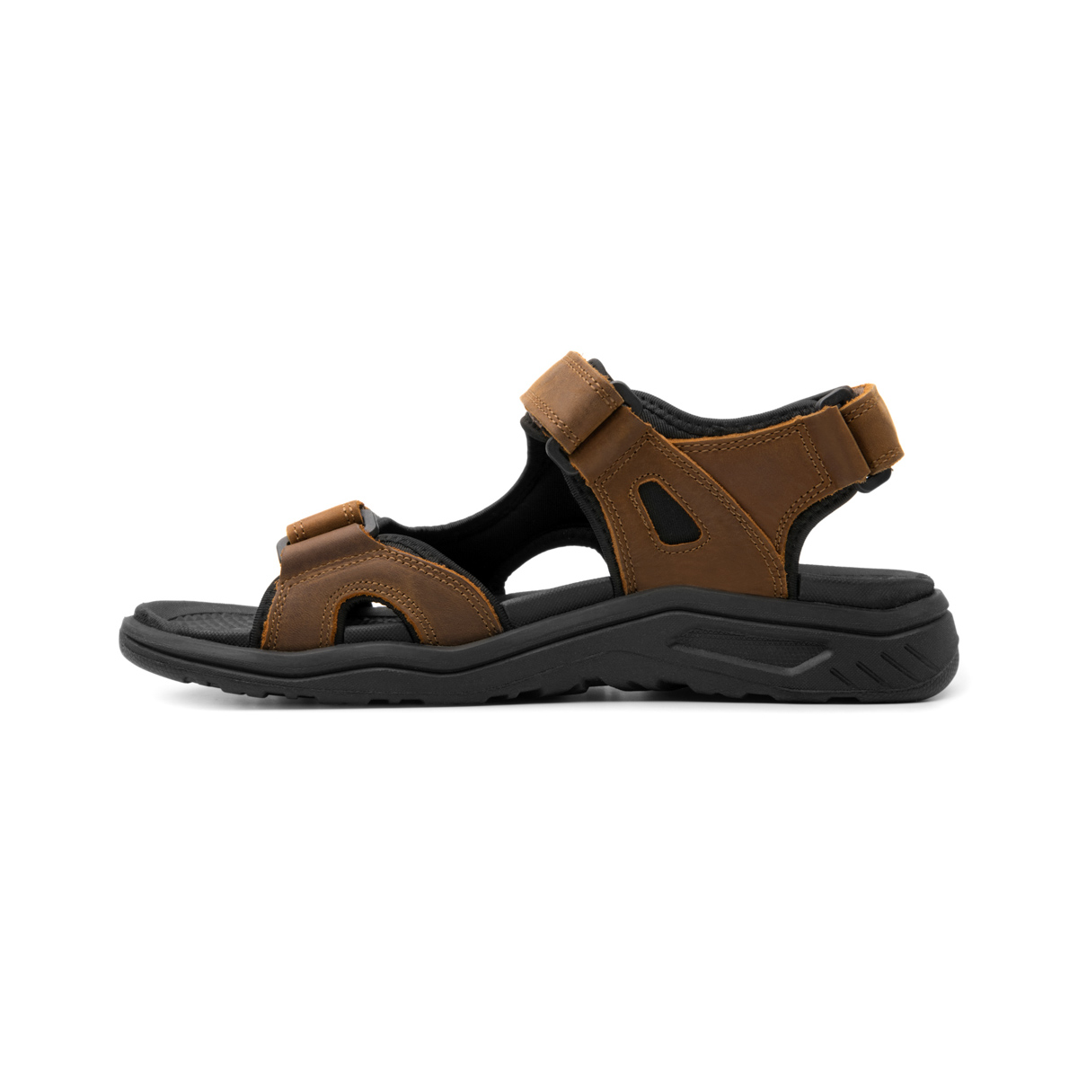 Sandalia Outdoor Piel Con Ajuste Flexi para Hombre con Ancho Ajustable Estilo 411001 Tan - Image 3